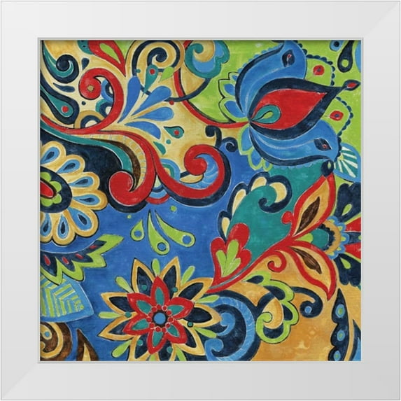 Donovan, Maria 12x12 White Modern Wood Framed Museum Art Print Titled - Celebration I
