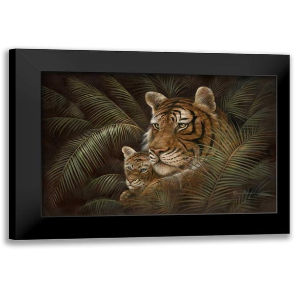 Donovan, Maria 18x13 Black Modern Framed Museum Art Print Titled - Jeweled Iris I