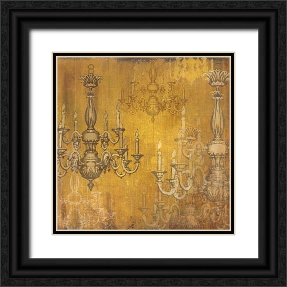Donovan, Maria 20x20 Black Ornate Wood Framed with Double Matting Museum Art Print Titled - All Aglow