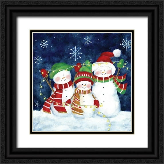 Donovan, Maria 26x26 Black Ornate Wood Framed with Double Matting Museum Art Print Titled - Festive Lights II