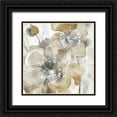 thumbnail image 1 of Donovan, Maria 26x26 Black Ornate Wood Framed with Double Matting Museum Art Print Titled - Taupe Spring Poppy, 1 of 4