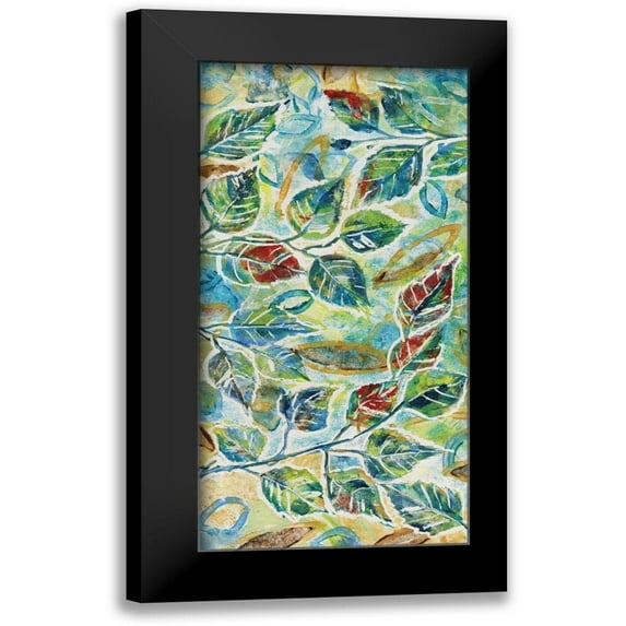 Donovan, Maria 9x14 Black Modern Framed Museum Art Print Titled - Leaf Montage II