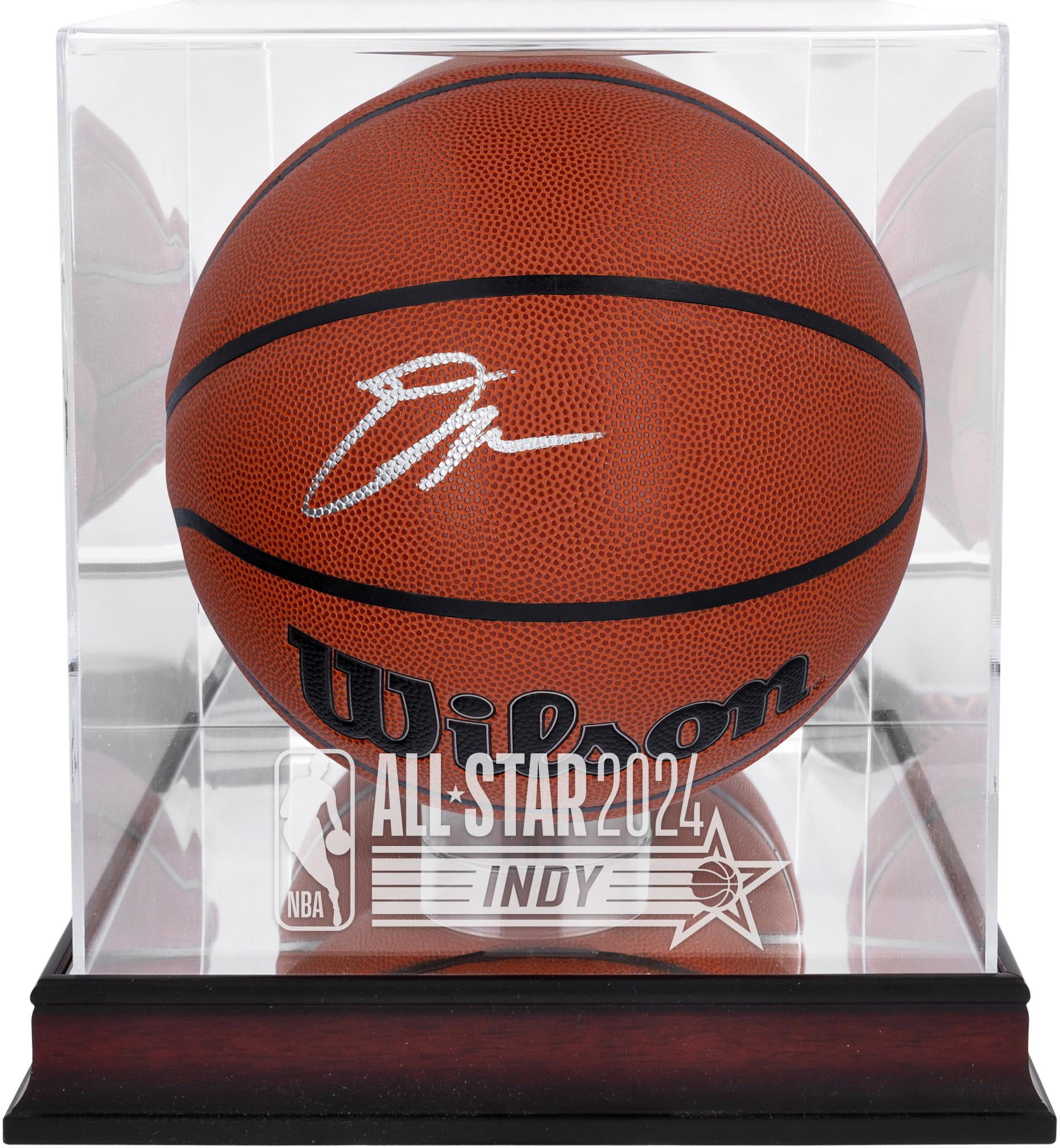 Donovan Mitchell Cleveland Cavaliers Autographed Wilson Indoor/Outdoor Basketball with Mahogany 2023 NBA All-Star Game Logo Display Case - Fanatics Authentic Certified