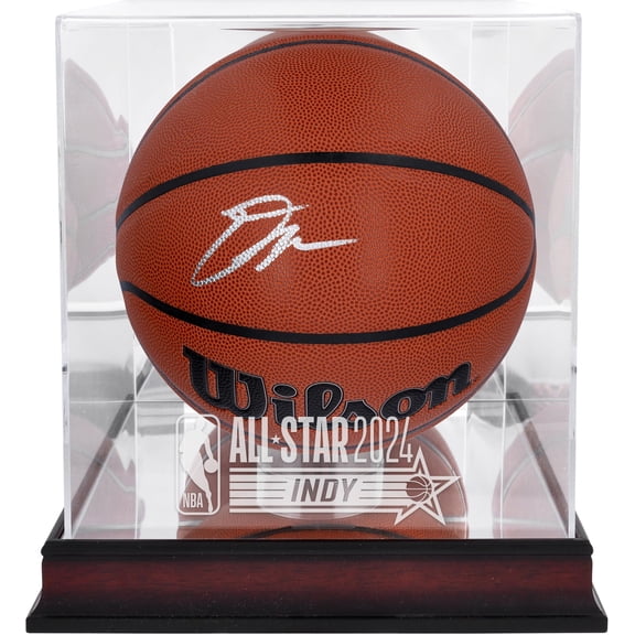 Donovan Mitchell Cleveland Cavaliers Autographed Wilson Indoor/Outdoor Basketball with Mahogany 2023 NBA All-Star Game Logo Display Case - Fanatics Authentic Certified
