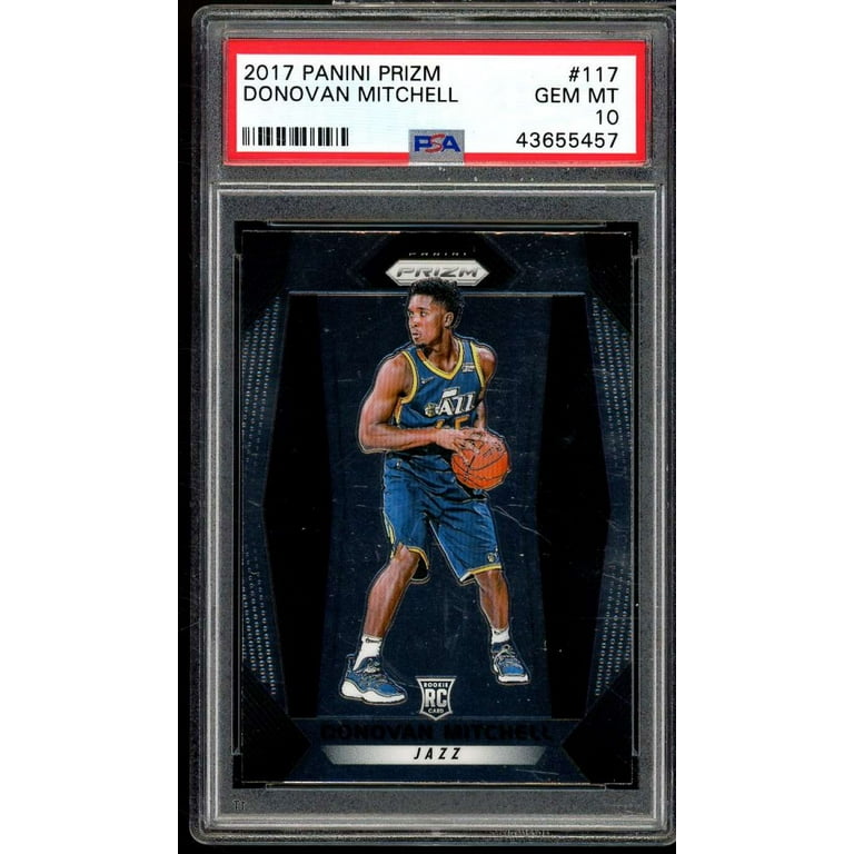 Donovan Mitchell Rookie Card 2017-18 Panini Prizm #117 PSA 10