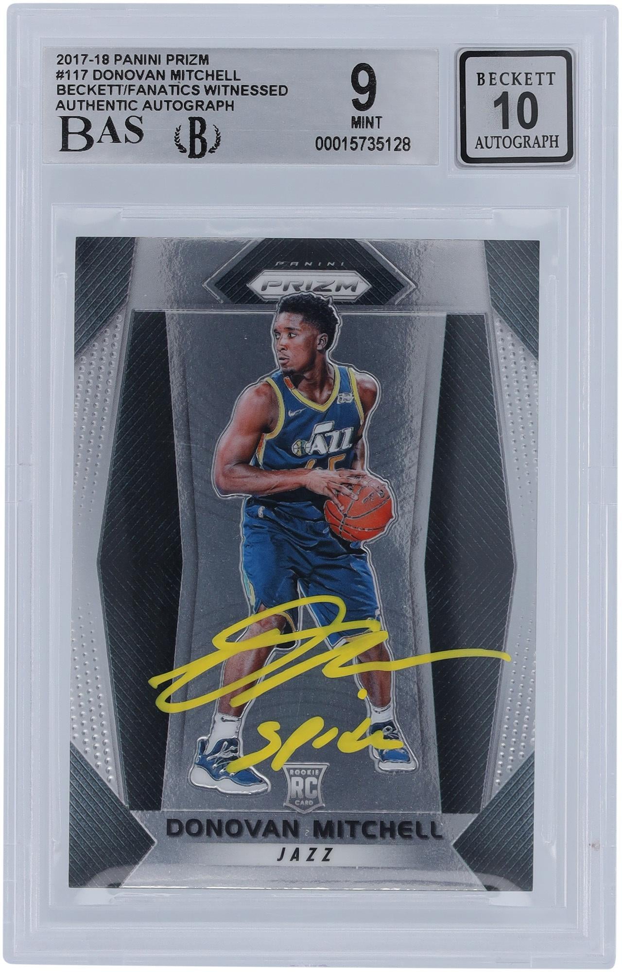 2017-18 ドノバン・ミッチェル Auto ルーキー Utah Jazz