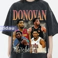 Donovan Mitchell Vintage Washed TShirt, Shooting Guard Homage Graphic