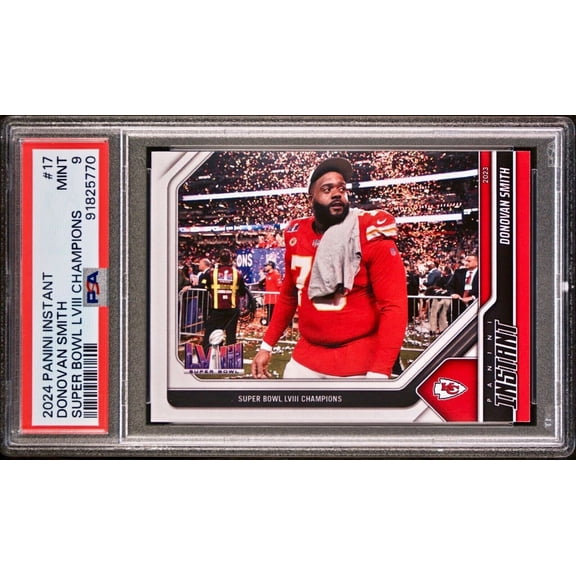 Donovan Smith 2023 Panini NFL Superbowl Champions #17 Card PSA 9 Mint