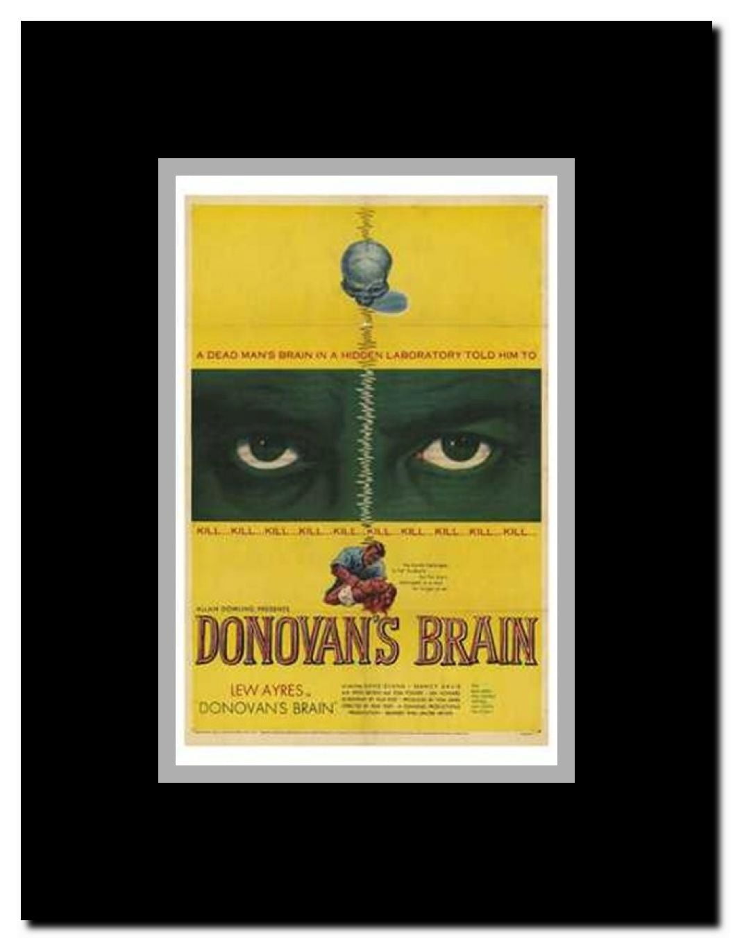 Donovan's Brain Framed Movie Poster