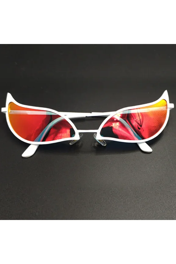 Donquixote PVC Sunglasses Doflamingo Cosplay Glasses Anime Cat Eye Sunglasses for Women Men Funny Christmas Gift Party Props