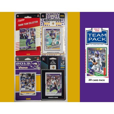 Donruss Minnesota Vikings Team Sets 2024 2023 2017 2013 + Multiyear Pack 2025 Justin Jefferson
