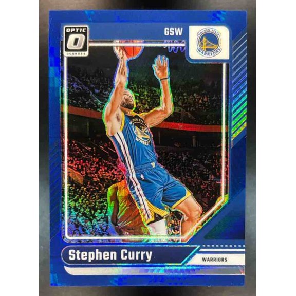 Donruss Optic Stephen Curry #155 Base Hyper Blue Prizm