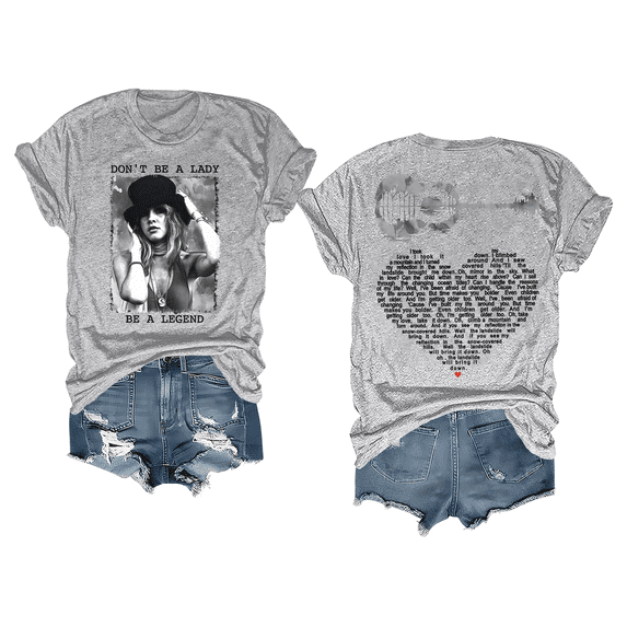 Dont Be A Lady Be A Legend Shirt Vintage Rock Band T Shirt Walmart com