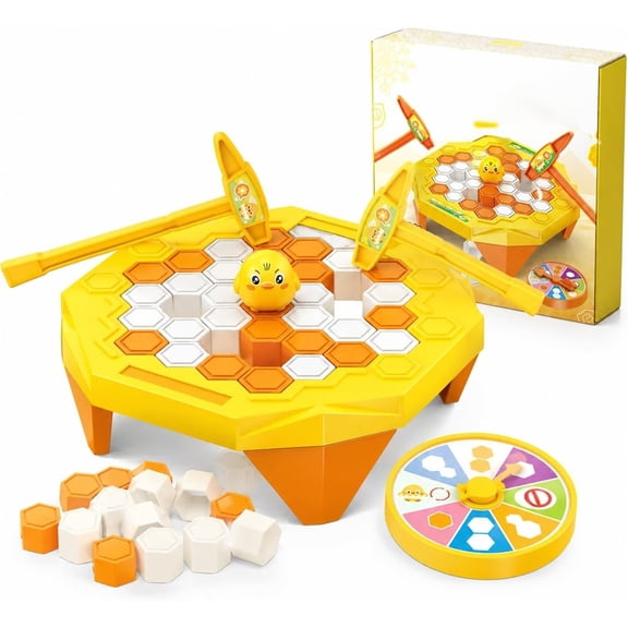 Dont Break The Ice Game, Trap Break Ice Game Interactive Game Ice Block Breaking Game for Party, Family Gathering, Gifts, Tabletop Games (Chick)