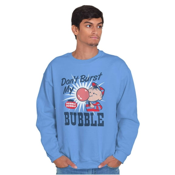 Dont Burst My Dubble Bubble 80s Candy Sweatshirt for Men or Women Brisco Brands M
