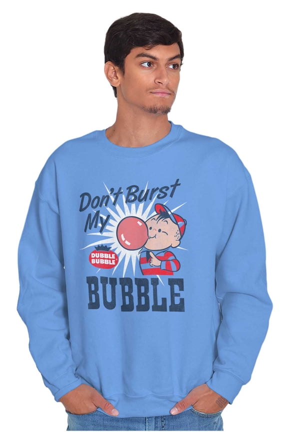Dont Burst My Dubble Bubble 80s Candy Unisex Plus Size Sweatshirt Brisco Brands 2X