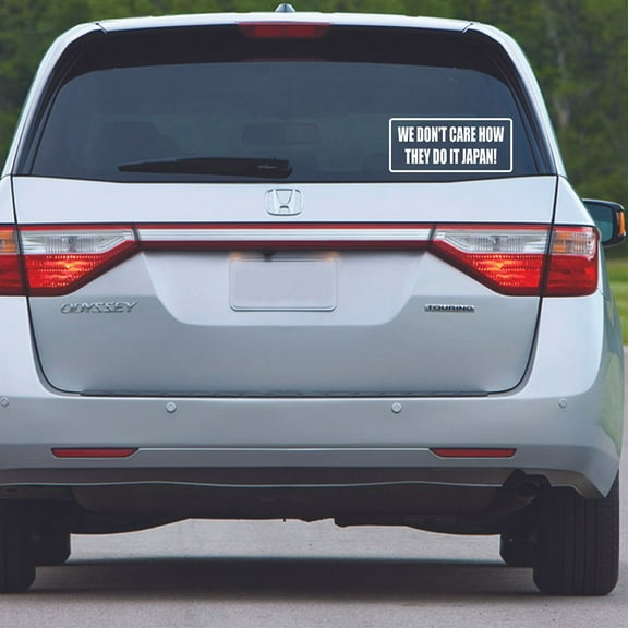 We Dont Care How Funny Quote Sticker Art Decor Car Decals for Girls Boys Car Bumper Window Windows Truck Vehicle Auto Glass Computer Laptop Skateboard Vinyl Wall Art Decoration Size (4x10 inch)