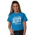 thumbnail image 1 of Dont Even Think About It Attitude Women's Graphic T Shirt Tees Brisco Brands M, 1 of 6