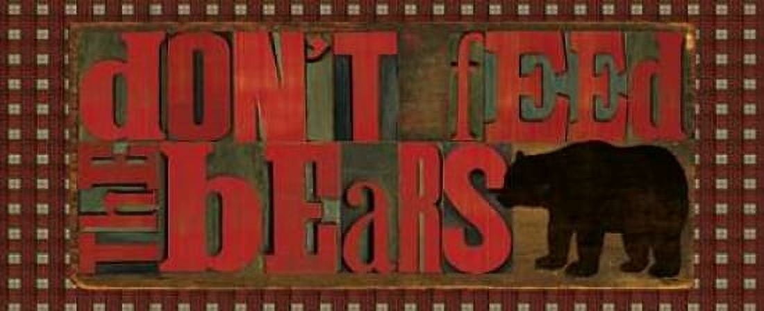 Dont Feed Mama Bear II Canvas Art - Tara Reed (10 x 20)