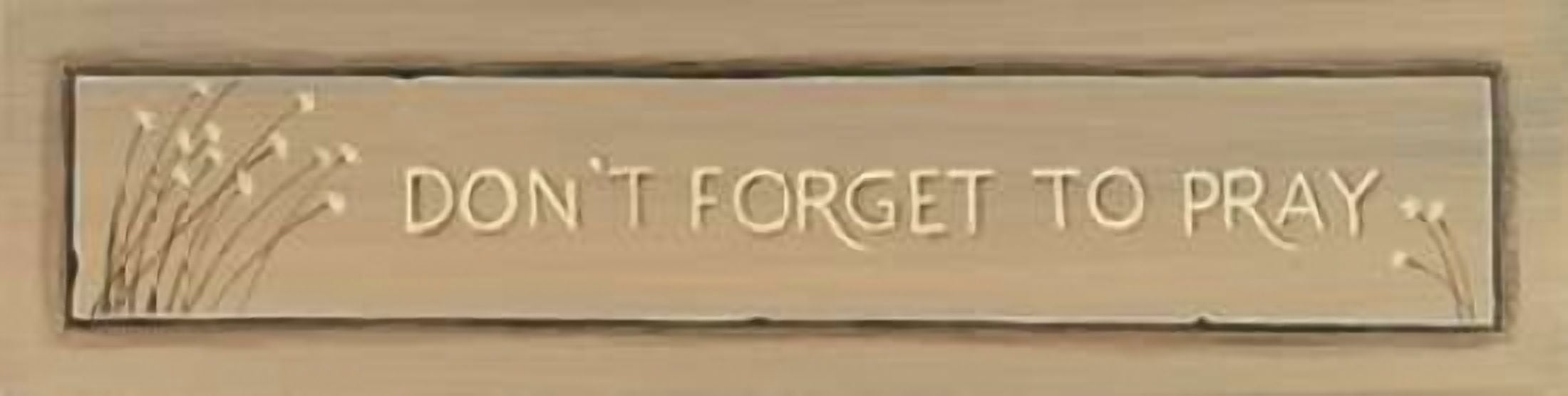 Dont Forget to Pray Canvas Art - Karen Tribbet (8 x 24)