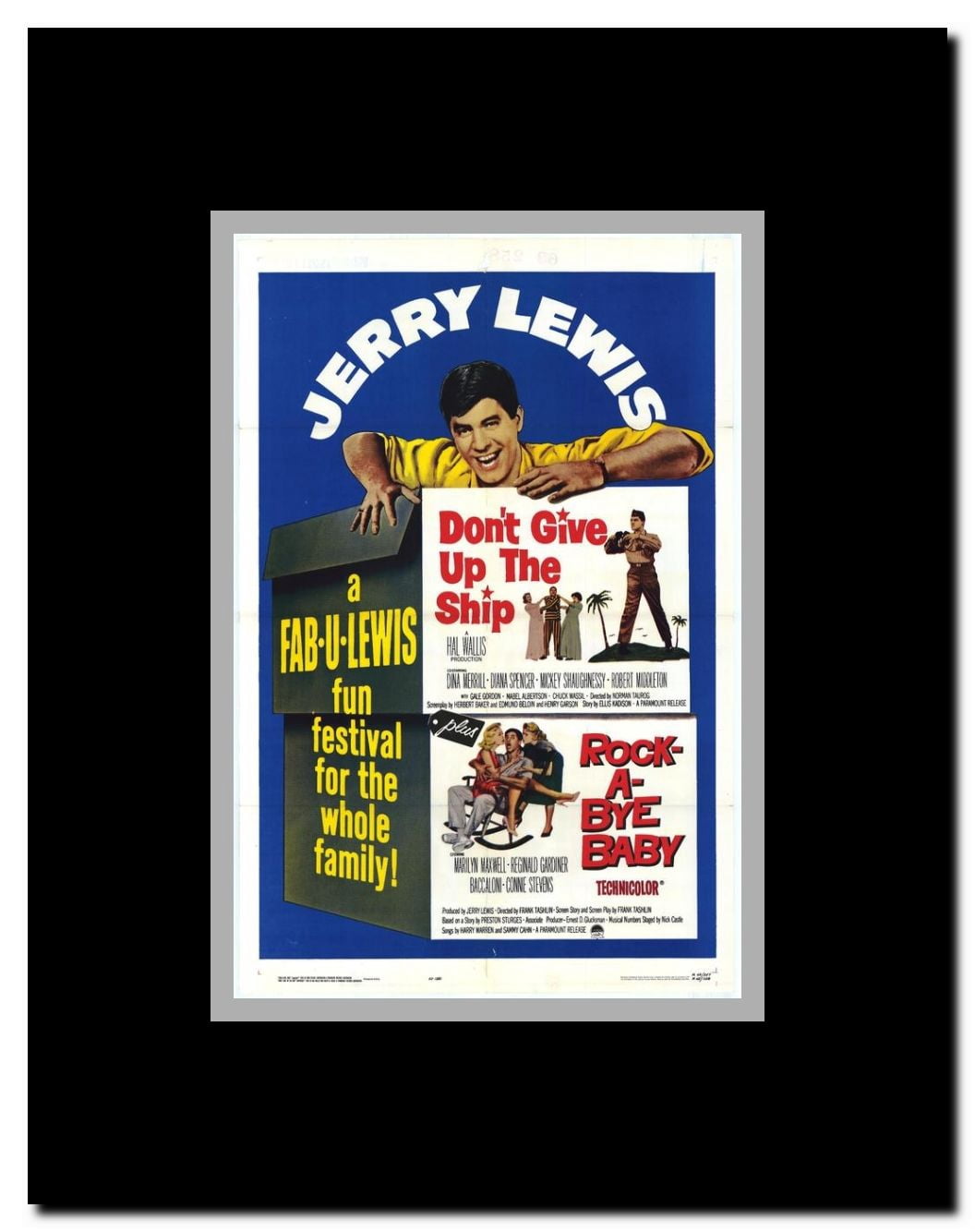 Dont Give Up The Ship/Rock-A-Bye Baby Framed Movie Poster
