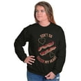 thumbnail image 1 of Dont Go Bacon My Heart Funny Food Pun Women Crewneck Sweatshirt Brisco Brands S, 1 of 5