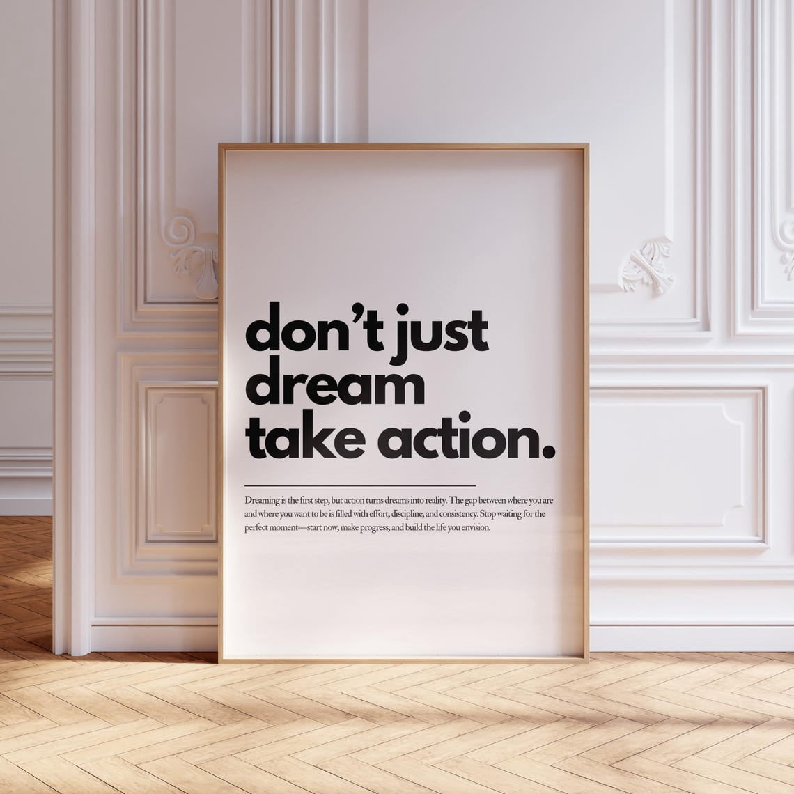 Positive Action Posteers Dont Just Dream Take Action Motivational Poster, Positive Mindset ...