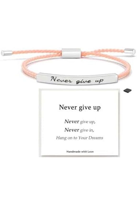 Dont Let The Hard Days Win Bracelet for Women Men, Handmade Braided Adjustable Wrap Stainless Steel Inspirational Let Him Comfort Birthday Gifts Jewelry