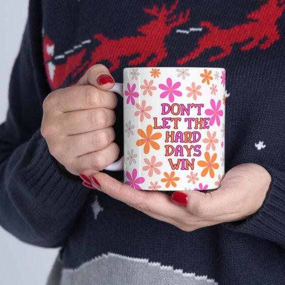 Dont Let The Bad Da Win, Inspirational Gift Mug, Motivational Gift Mug, Posioffee Mug, Motivational Gift, Gif Her.