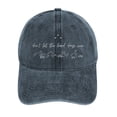 thumbnail image 1 of Dont Let The Hard Days Win Navy Hat Adjustable Funny Fashion Unisex Baseball Cap for Men Women, 1 of 7