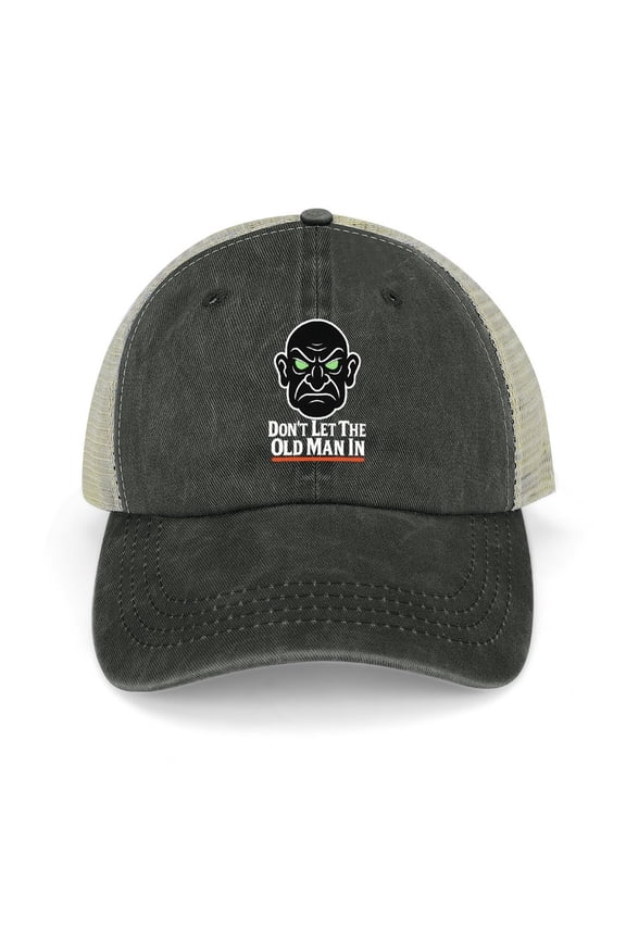 Dont Let The Old Man In Black Baseball Cap for Men Women, Adjustable Snapback Hats Trucker Hat