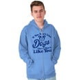 thumbnail image 1 of Dont Like Dogs or You Funny Pet Zip Up Hoodie Men's Women's Brisco Brands M, 1 of 6