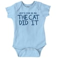 thumbnail image 1 of Dont Look At Me The Cat Did It Romper Boys or Girls Infant Baby Brisco Brands 24M, 1 of 7