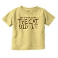 thumbnail image 1 of Dont Look At Me The Cat Did It Toddler Boy Girl T Shirt Infant Toddler Brisco Brands 12M, 1 of 6