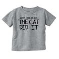 thumbnail image 1 of Dont Look At Me The Cat Did It Toddler Boy Girl T Shirt Infant Toddler Brisco Brands 18M, 1 of 6