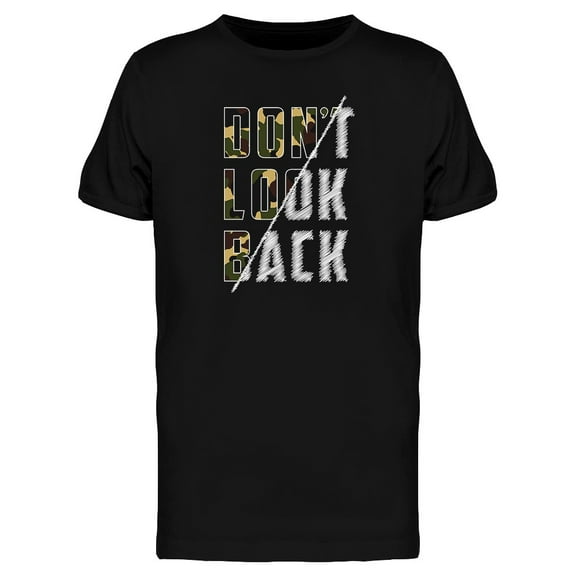 Dont Look Back Camouflage Sketch T-Shirt Men -Image by Shutterstock, Male Small