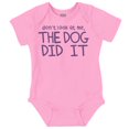 thumbnail image 1 of Dont Look at Me the Dog Did it Romper Boys or Girls Infant Baby Brisco Brands 12M, 1 of 7