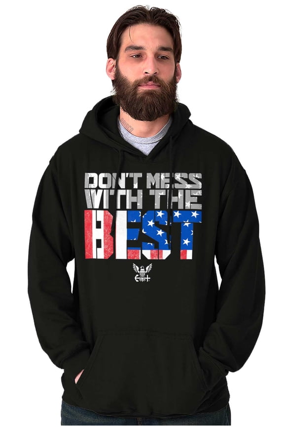Dont Mess With Best US Navy Flag Hoodie Sweatshirt Women Men Brisco Brands 2X