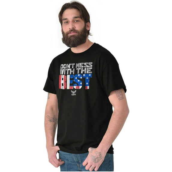 Dont Mess With Best US Navy Flag Men's Graphic T Shirt Tees Brisco Brands S