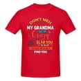 thumbnail image 1 of Dont Mess With-Me My Grandma Is Crazy Men'S Basic Short Sleeve T-Shirt Red 3x-Large, 1 of 5
