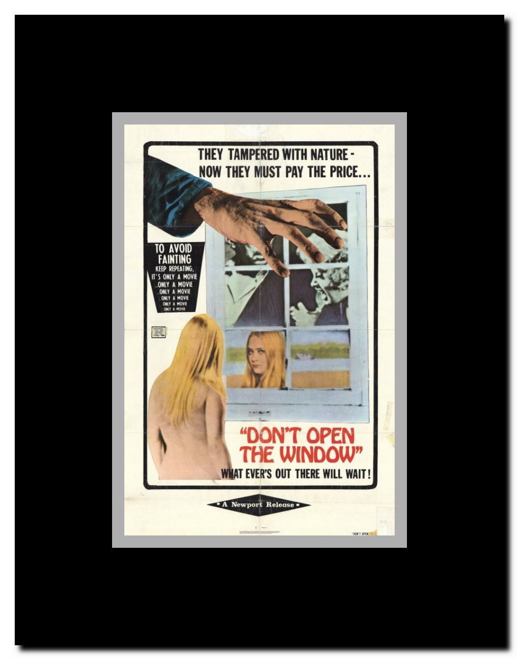 Dont Open the Window Framed Movie Poster