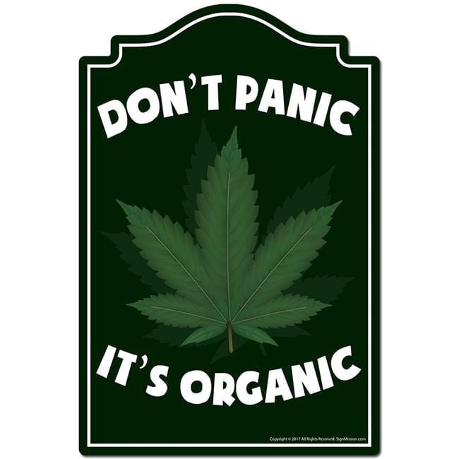 Dont Panic Its Organic Novelty Sign - Walmart.com