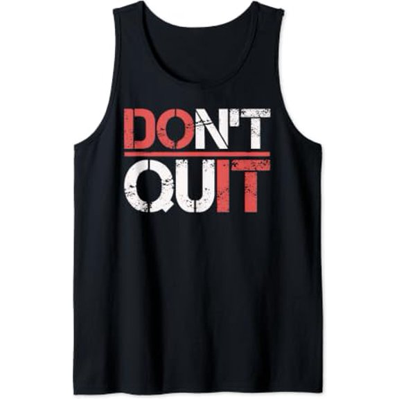 Dont Quit Do It Gym Workout Fitness Motivational Tank Top Size S-3XL