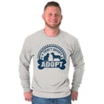 thumbnail image 1 of Dont Shop Adopt Cat Dog Pet Owner Long Sleeve TShirt Men Women Brisco Brands M, 1 of 5