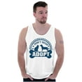 thumbnail image 1 of Dont Shop Adopt Cat Dog Pet Owner Tank Top T Shirts Men Women Brisco Brands S, 1 of 5