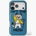 thumbnail image 1 of Dont Stop Meow Funny Retro Cat Music Inspired Artwork iPhone Case 17 11 12 13 14 15 16 Pro Max, 1 of 2