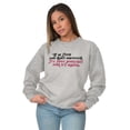 thumbnail image 1 of Dont Succeed Fix Ponytail Start Again Women Plus Size Crewneck Sweatshirt Brisco Brands 2X, 1 of 4
