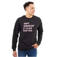 thumbnail image 1 of Dont Sugarcoat It Cute Sweet Foodie Plus Size Long Sleeve Graphic Tee Shirt Brisco Brands 2X, 1 of 5