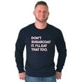 thumbnail image 1 of Dont Sugarcoat It Cute Sweet Foodie Plus Size Long Sleeve Graphic Tee Shirt Brisco Brands 2X, 1 of 5