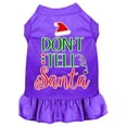 thumbnail image 1 of Christmas Pet Dog  Cat Dress Screen Printed, "Don't Tell Santa", 1 of 11